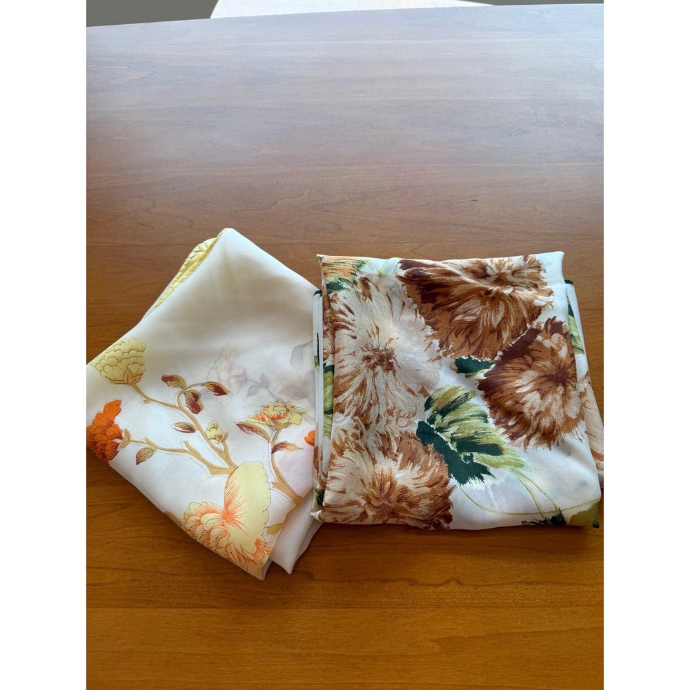 Vintage silk scarves.   Set of 2